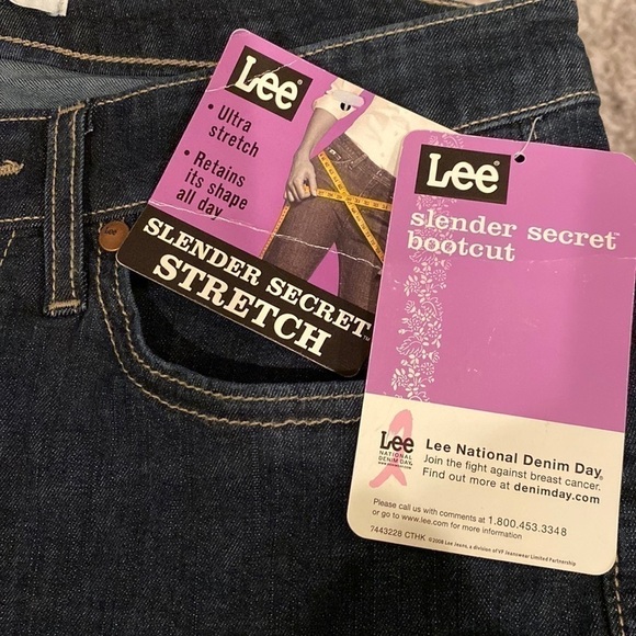Lee Slender Secret Ultra Stretch dark denim size 8P - Picture 10 of 10